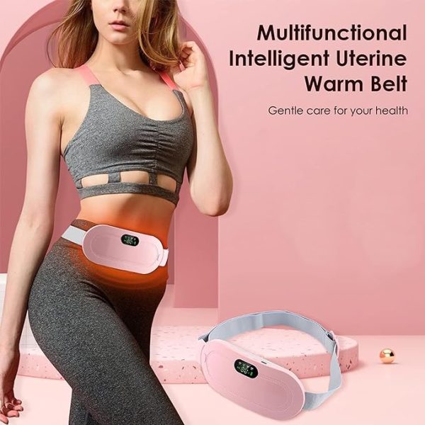 Portable Heating Pad for Period Pain Relief – Adjustable Heat & Massage Belt